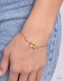 Stellar Specialty - Gold Bracelet - Paparazzi Accessories Bracelet Bedazzle Me Pretty Mobile Fashion Boutique