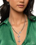 Stellar Story - Blue Necklace - Paparazzi Accessories Necklace Bedazzle Me Pretty Mobile Fashion Boutique