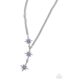 Stellar Story - Blue Necklace - Paparazzi Accessories Necklace Bedazzle Me Pretty Mobile Fashion Boutique