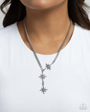 Stellar Story - Blue Necklace - Paparazzi Accessories Necklace Bedazzle Me Pretty Mobile Fashion Boutique