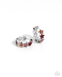 Stellar Surrender - Red Earrings - Paparazzi Accessories Earrings Bedazzle Me Pretty Mobile Fashion Boutique