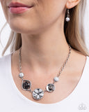 Stony Someday - Black Necklace - Paparazzi Accessories Necklace Bedazzle Me Pretty Mobile Fashion Boutique