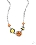 Stony Someday - Orange Necklace - Paparazzi Accessories Necklace Bedazzle Me Pretty Mobile Fashion Boutique