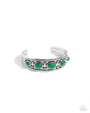 Stony Surprise - Green Bracelet - Paparazzi Accessories Bracelet Bedazzle Me Pretty Mobile Fashion Boutique