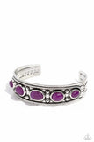 Stony Surprise - Purple Bracelet - Paparazzi Accessories Bracelet Bedazzle Me Pretty Mobile Fashion Boutique