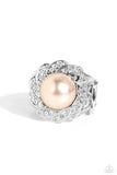 Storybook Ending - Brown Ring - Paparazzi Accessories Ring Bedazzle Me Pretty Mobile Fashion Boutique