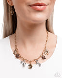 Storyteller Sheen - Multi Necklace - Paparazzi Accessories Necklace Bedazzle Me Pretty Mobile Fashion Boutique