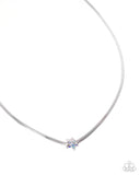 Straight Up Stellar - Blue Necklace - Paparazzi Accessories Necklace Bedazzle Me Pretty Mobile Fashion Boutique
