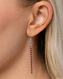 Straighten Up - Red Necklace - Paparazzi Accessories Necklace Bedazzle Me Pretty Mobile Fashion Boutique