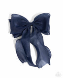 Streamlined Serenade - Blue Hair Clip - Paparazzi Accessories Hair Clip Bedazzle Me Pretty Mobile Fashion Boutique