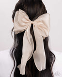 Streamlined Serenade - Brown Hair Clip - Paparazzi Accessories Hair Clip Bedazzle Me Pretty Mobile Fashion Boutique