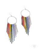 Streamlined Shimmer - Multi Earrings - Paparazzi Accessories Earrings Bedazzle Me Pretty Mobile Fashion Boutique