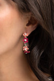 Strictly Springtime - Orange Earrings - Paparazzi Accessories Earrings Bedazzle Me Pretty Mobile Fashion Boutique