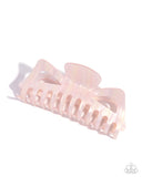 Striped State of Mind - Pink Hair Clip - Paparazzi Accessories Hair Clip Bedazzle Me Pretty Mobile Fashion Boutique