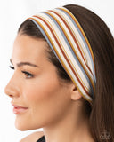 Striped Suffragette - Multi Headband - Paparazzi Accessories Bedazzle Me Pretty Mobile Fashion Boutique