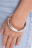 Strut Your CUFF - Rose Gold Bracelet - Paparazzi Accessories Bracelet Bedazzle Me Pretty Mobile Fashion Boutique
