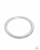 Stubborn Simplicity - Silver Bracelet - Paparazzi Accessories Bracelet Bedazzle Me Pretty Mobile Fashion Boutique