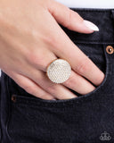 Studded Scout - Gold Ring - Paparazzi Accessories Ring Bedazzle Me Pretty Mobile Fashion Boutique