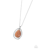 Stunning Session - Orange Necklace - Paparazzi Accessories Necklace Bedazzle Me Pretty Mobile Fashion Boutique