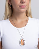 Stunning Session - Orange Necklace - Paparazzi Accessories Necklace Bedazzle Me Pretty Mobile Fashion Boutique