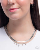 Suave Shimmy - Orange Necklace - Paparazzi Accessories Necklace Bedazzle Me Pretty Mobile Fashion Boutique