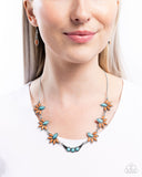 Substantial Stone - Brown Necklace - Paparazzi Accessories Necklace Bedazzle Me Pretty Mobile Fashion Boutique