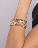 Subtly Scattered - Gold Bracelet - Paparazzi Accessories Bracelet Bedazzle Me Pretty Mobile Fashion Boutique