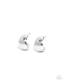 Suddenly Shiny - Silver Earrings - Paparazzi Accessories Earrings Bedazzle Me Pretty Mobile Fashion Boutique