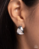 Suddenly Shiny - Silver Earrings - Paparazzi Accessories Earrings Bedazzle Me Pretty Mobile Fashion Boutique