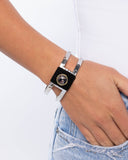 SUEDE Vacation - Black Bracelet - Paparazzi Accessories Bracelet Bedazzle Me Pretty Mobile Fashion Boutique