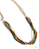 Summer Odyssey - Blue Necklace - Paparazzi Accessories Necklace Bedazzle Me Pretty Mobile Fashion Boutique