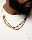 Summer Odyssey - Blue Necklace - Paparazzi Accessories Necklace Bedazzle Me Pretty Mobile Fashion Boutique