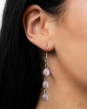 Summer Rain - Pink Earrings - Paparazzi Accessories Earrings Bedazzle Me Pretty Mobile Fashion Boutique