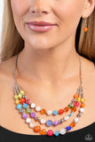 Summer Scope - Multi Necklace - Paparazzi Accessories Necklace Bedazzle Me Pretty Mobile Fashion Boutique