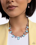 Summer Season - Blue Necklace - Paparazzi Accessories Necklace Bedazzle Me Pretty Mobile Fashion Boutique