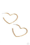 Summer Sweethearts - Gold Earrings - Paparazzi Accessories Earrings Bedazzle Me Pretty Mobile Fashion Boutique