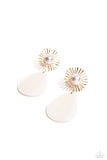 Sunburst Sophistication - Gold Post Earrings - Paparazzi Accessories Post Earrings Bedazzle Me Pretty Mobile Fashion Boutique
