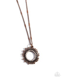 Sunburst Surprise - Copper Complete Look  - Paparazzi Accessories Bedazzle Me Pretty Mobile Fashion Boutique