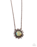 Sunburst Surprise - Copper Complete Look  - Paparazzi Accessories Bedazzle Me Pretty Mobile Fashion Boutique