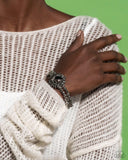 Sunflower Serenity - Black Bracelet - Paparazzi Accessories Bracelet Bedazzle Me Pretty Mobile Fashion Boutique