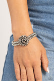 Sunflower Serenity - Black Bracelet - Paparazzi Accessories Bracelet Bedazzle Me Pretty Mobile Fashion Boutique