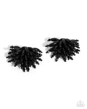 Sunset Shower - Black Post Earrings - Paparazzi Accessories Post Earrings Bedazzle Me Pretty Mobile Fashion Boutique