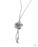 Sunset Structure - Silver Necklace - Paparazzi Accessories Necklace Bedazzle Me Pretty Mobile Fashion Boutique