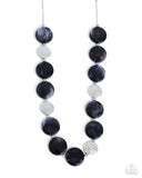 Swatch Shimmer - Black Necklace - Paparazzi Accessories Necklace Bedazzle Me Pretty Mobile Fashion Boutique