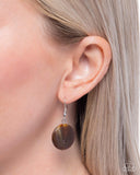 Swatch Shimmer - Brown Necklace - Paparazzi Accessories Necklace Bedazzle Me Pretty Mobile Fashion Boutique