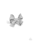 Sweetheart Souvenir - White Ring - Paparazzi Accessories Ring Bedazzle Me Pretty Mobile Fashion Boutique