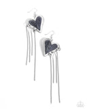 Sweetheart Specialty - Black Earrings - Paparazzi Accessories Earrings Bedazzle Me Pretty Mobile Fashion Boutique