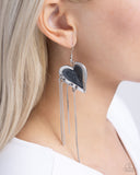 Sweetheart Specialty - Black Earrings - Paparazzi Accessories Earrings Bedazzle Me Pretty Mobile Fashion Boutique