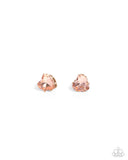 Sweetheart Stunner - Gold Post Earrings - Paparazzi Accessories Post Earrings Bedazzle Me Pretty Mobile Fashion Boutique