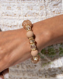 Sweetly Shattered - Brown Bracelet - Paparazzi Accessories Bracelet Bedazzle Me Pretty Mobile Fashion Boutique